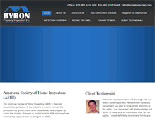 Tablet Screenshot of byroninspection.com